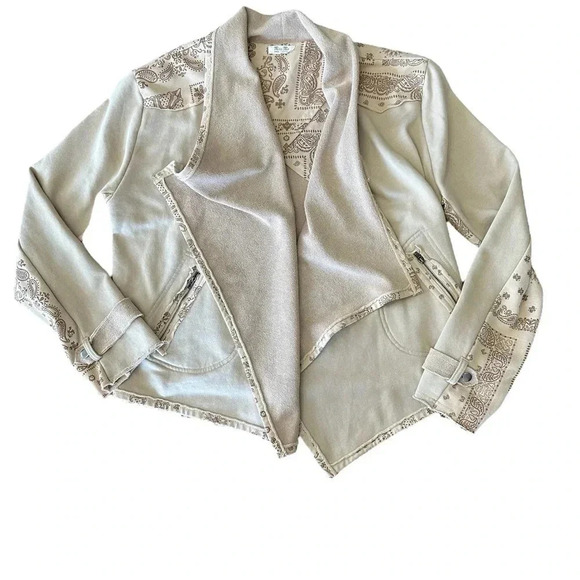 Miss Me Cardigan Women's Medium Beige Long Sleeve Neutral Minimalist Casual EUC - Picture 1 of 10